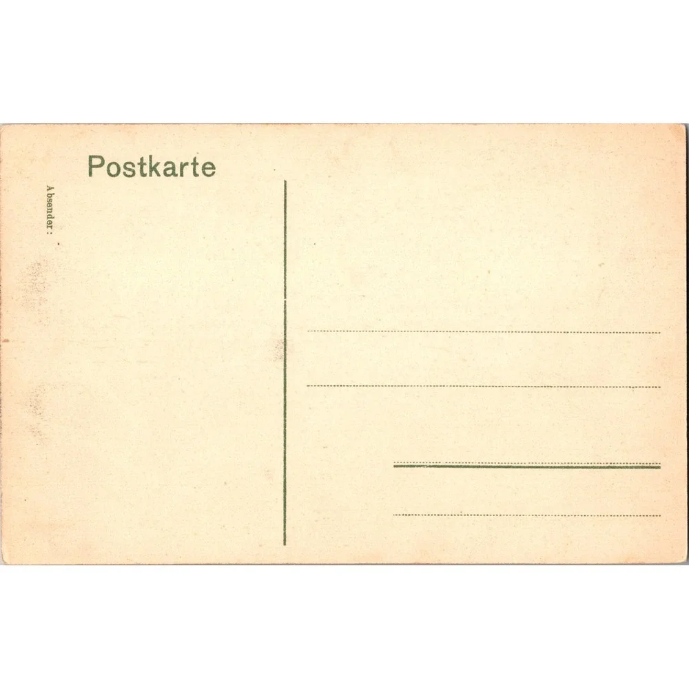 Vintage Borna‎ Breiter-Teich und Kirche Handcolored Postcard 1910s